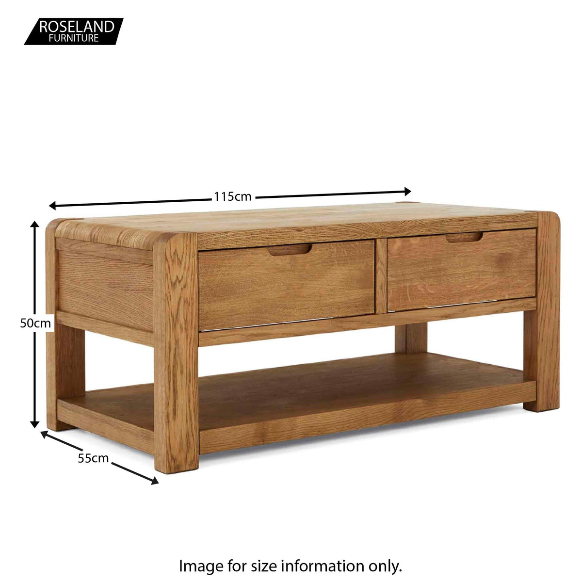 Size guide - Harvey Coffee Table