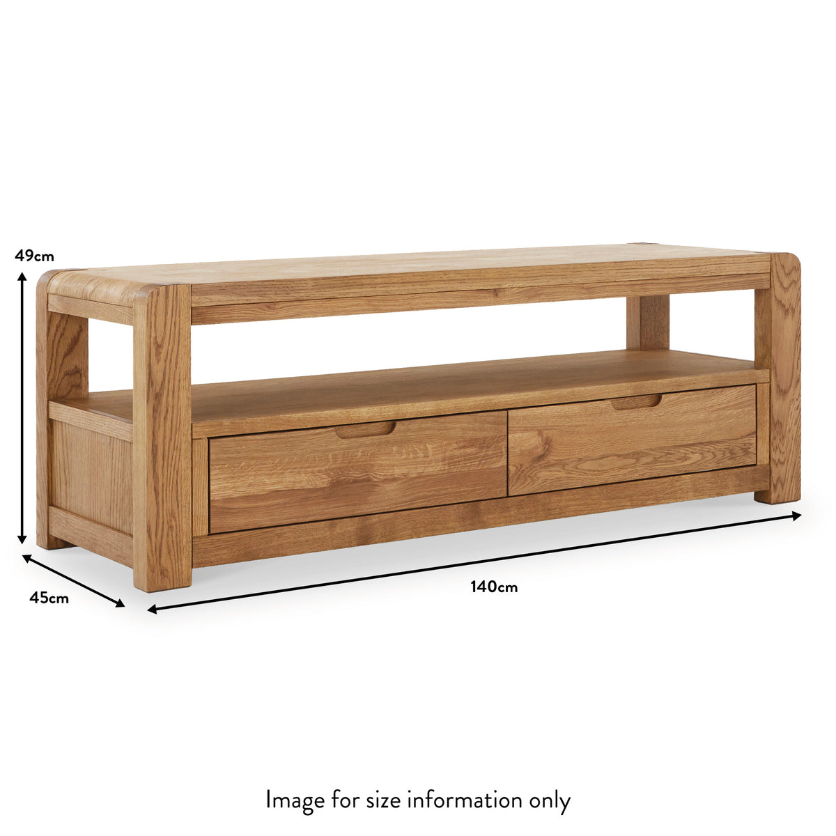 Harvey 140cm TV Stand dimensions
