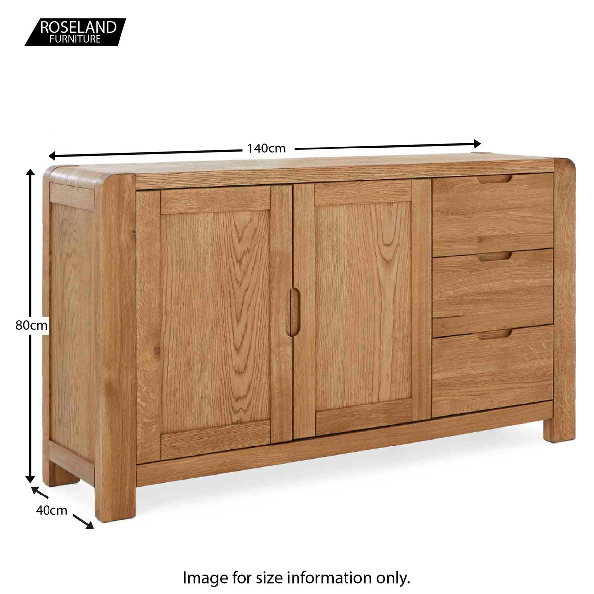 Size guide - Harvey Large Sideboard