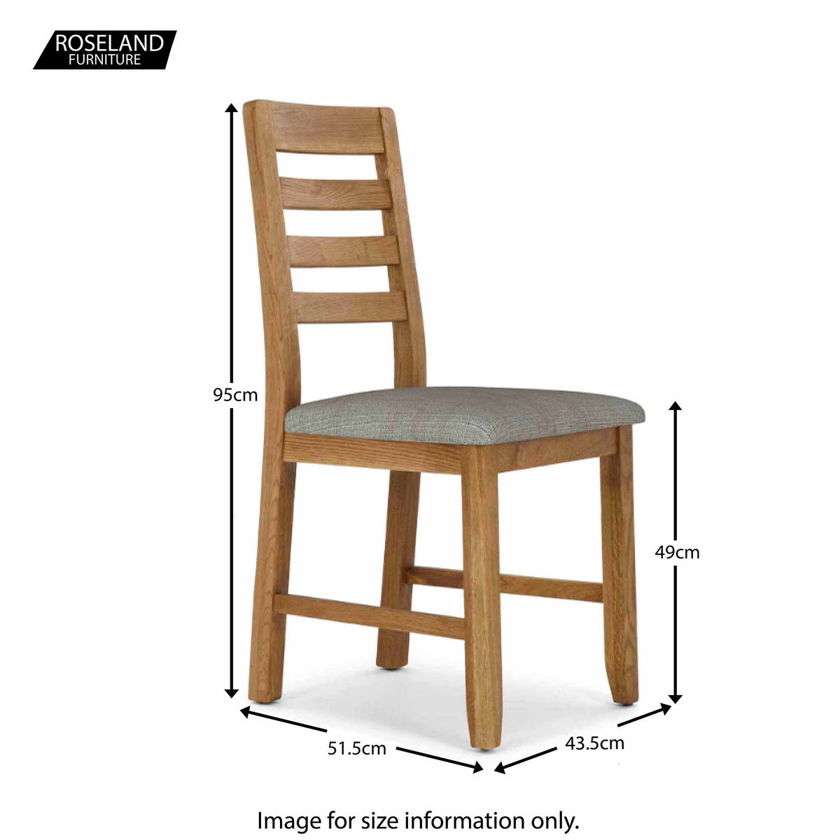 Size Guide - Harvey Dining Chair