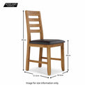 Size Guide - Harvey Dining Chair