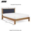 Broadway 5ft King Size Bed Frame - Size Guide