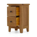 Broadway Oak Narrow Bedside Table