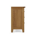 Broadway Oak 3 Drawer Chest - Side on view