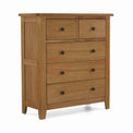 Broadway Oak 2 Over 3 Drawer Chest by Roseland Furniture