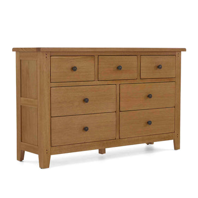 Broadway Oak 3 Over 4 Drawer Chest