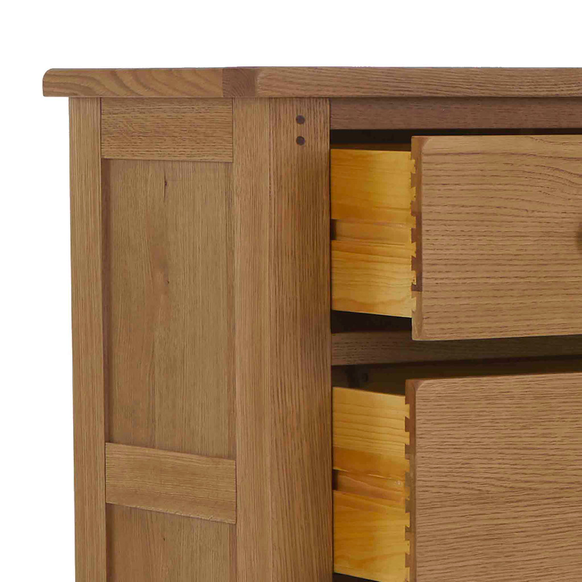 Broadway Oak 3 Over 4 Drawer Chest