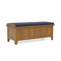 Broadway Oak Storage Bench - Side view