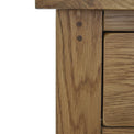 Broadway Oak Console Table with Baskets