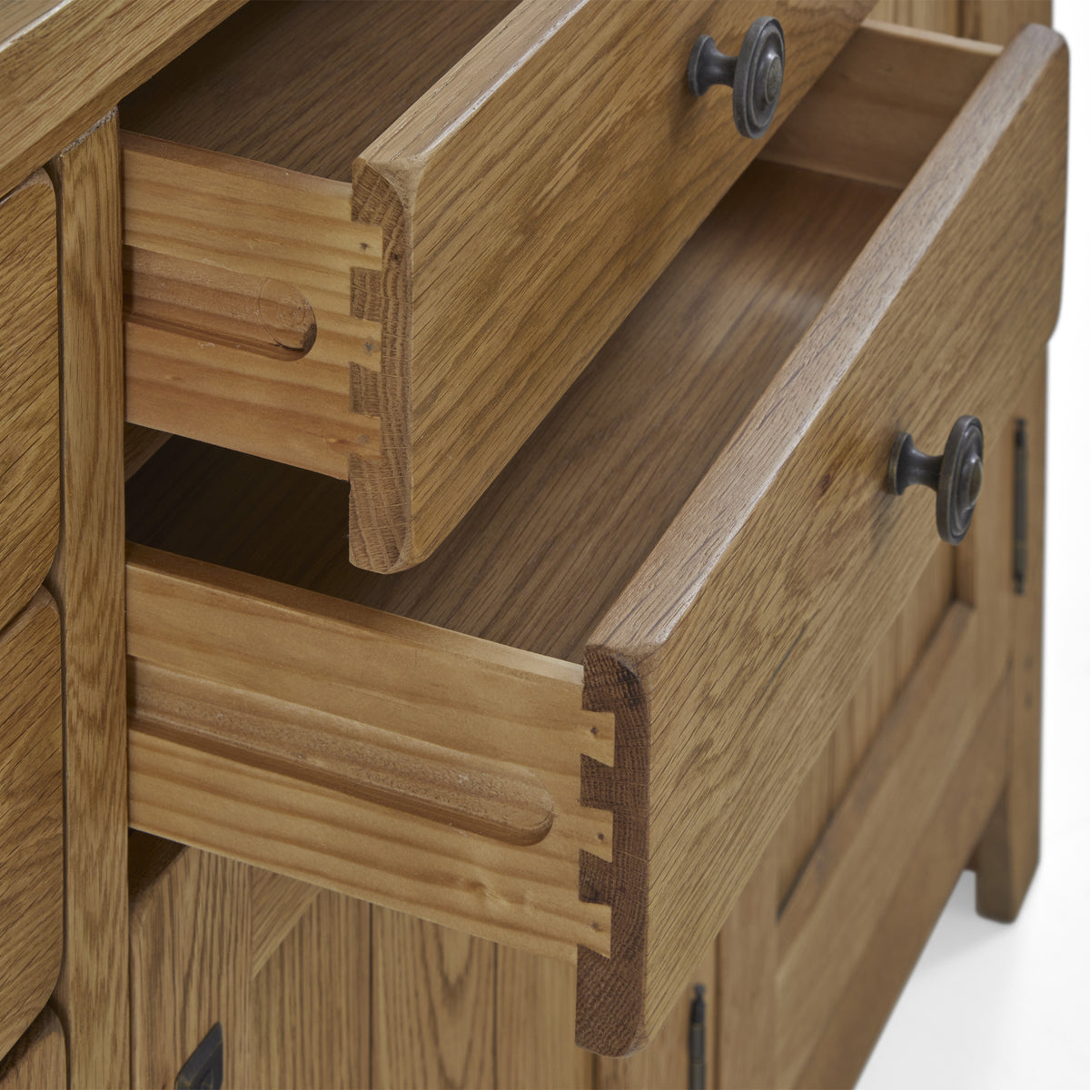 Broadway Oak Extra Large Sideboard Cabinet