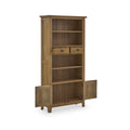 Broadway Oak Display Bookcase with cupboard