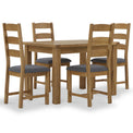 Broadway Oak Compact Butterfly Extending Dining Table 