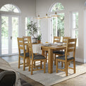 Broadway Oak Compact Butterfly Extending Dining Table from lifestyle