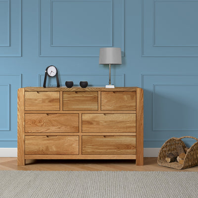 Harvey Oak 3 Over 4 Chest of Drawers