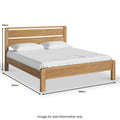 Harvey 6ft Super King Size Slatted Bed Frame dimensions