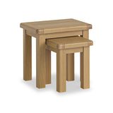 Portland Oak Nest of 2 Tables from Roseland Furniture
