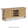 Portland Oak 140cm Wide TV Unit