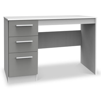 Blakely Grey and White 3 Drawer Storage Desk
