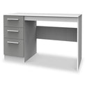 Blakely Grey and White 3 Drawer Storage Desk