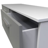 Blakely Grey and White 4 Drawer Storage Unit