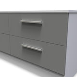 Blakely Grey and White 4 Drawer Storage Unit