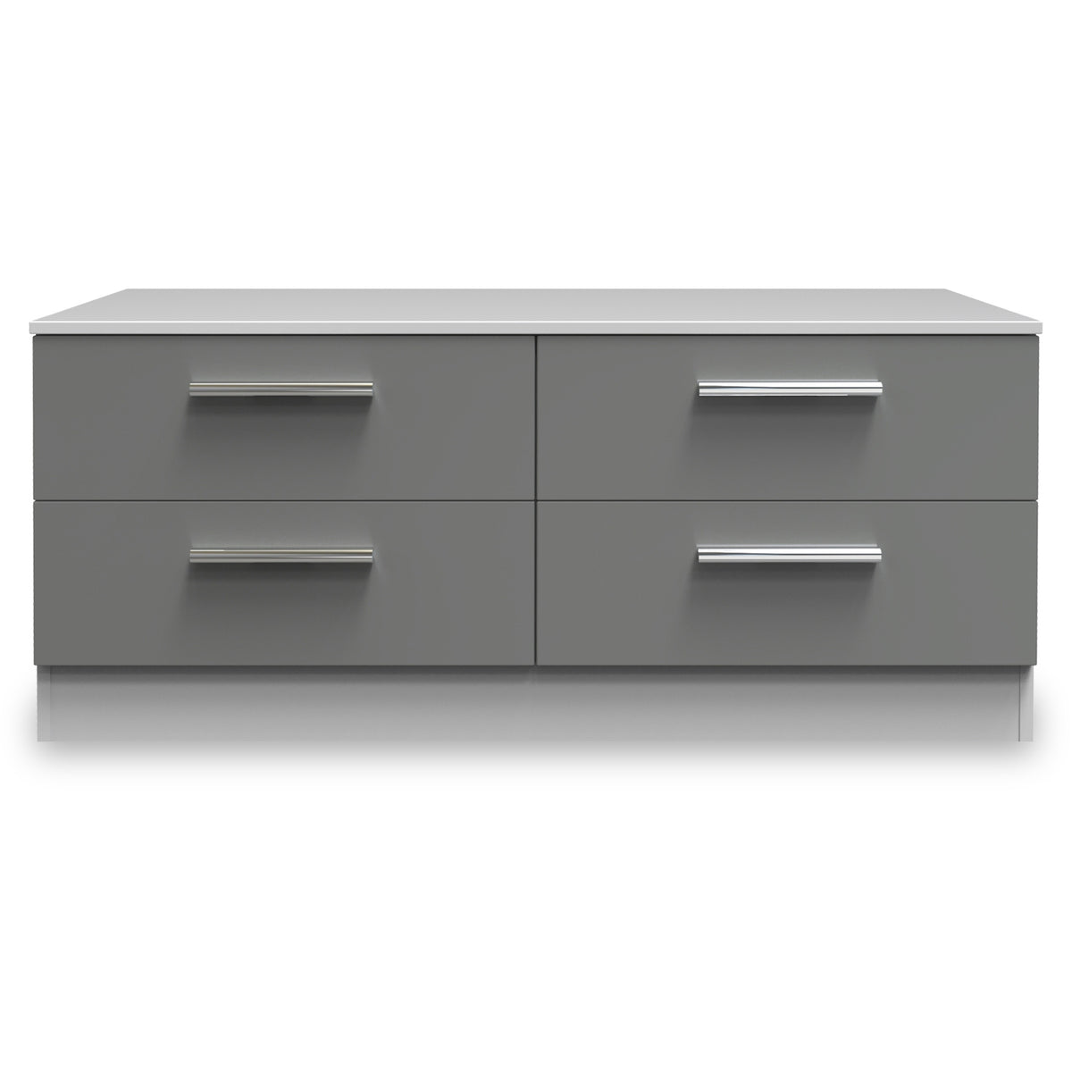 Blakely Grey and White 4 Drawer Storage Unit