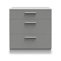 Blakely Grey and White 3 Piece Bedroom Set