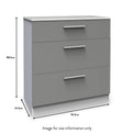 Blakely Grey and White 3 Piece Bedroom Set from Roseland