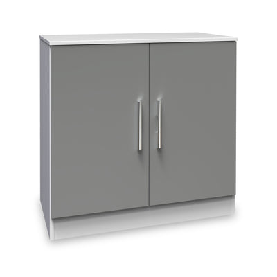 Blakely Grey and White 2 Door Cabinet