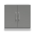 Blakely Grey and White 2 Door Cabinet