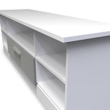 Blakely Grey and White Wide 1 Drawer TV Unit