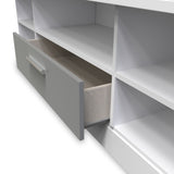 Blakely Grey and White Wide 1 Drawer TV Unit