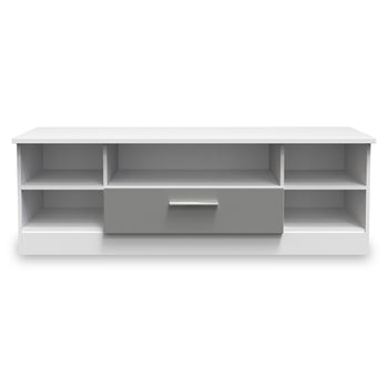 Blakely Grey and White Wide 1 Drawer TV Unit