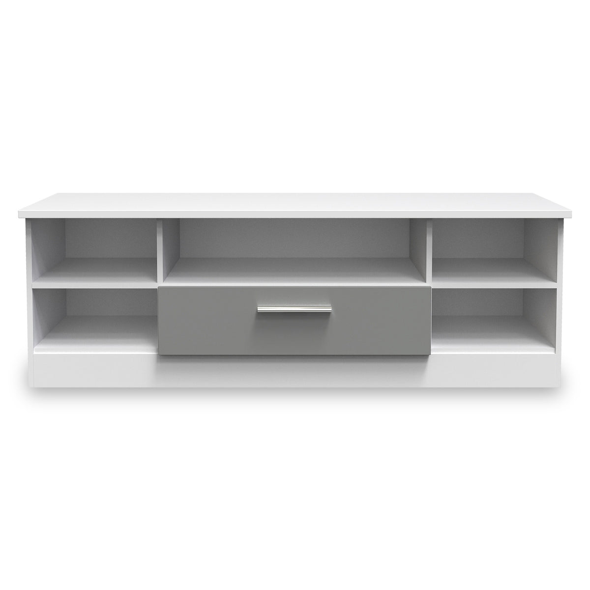 Blakely Grey and White Wide 1 Drawer TV Unit