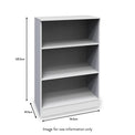 Blakely White 3 Shelf Bookcase