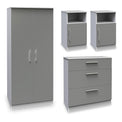 Blakely Grey and White 4 Piece Bedroom Set from Roseland