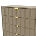 Harlow 5 Drawer Chest with Gold Hairpin Legs