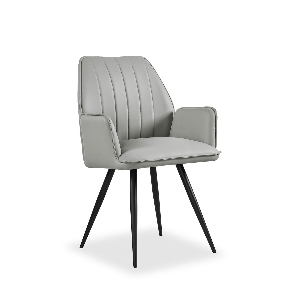 Khan Light Grey Dining Chair by Roseland Furniture