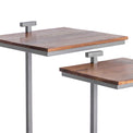 Nyle Acacia & Metal Nest of Tables