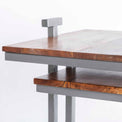 Nyle Acacia & Metal Nest of Tables