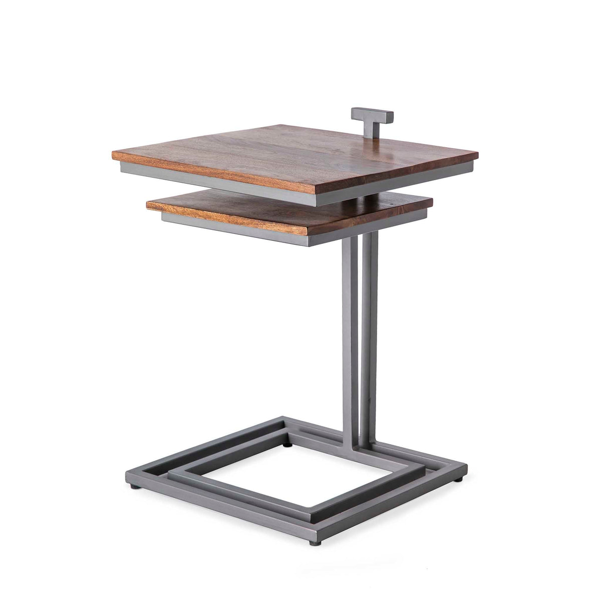 Nyle Acacia & Metal Nest of Tables