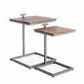 Nyle Acacia & Metal Nest of Tables