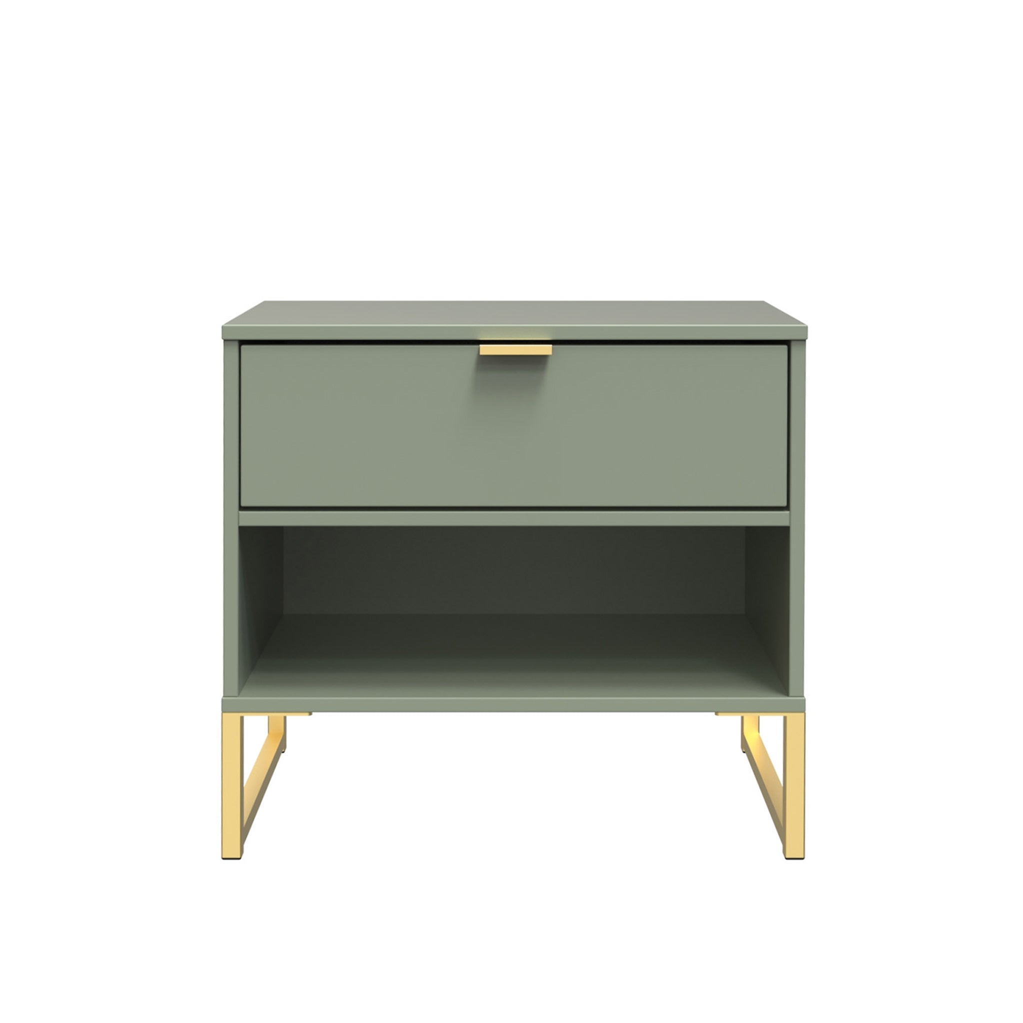 Hudson 1 Drawer with Open Shelf Side Table Roseland Roseland