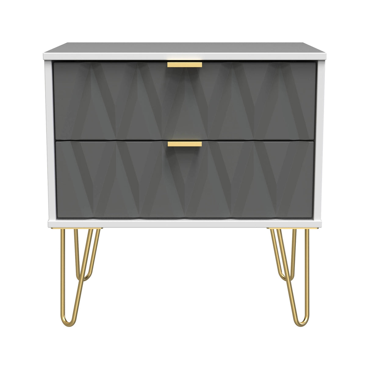 Geo White and Grey 2 Drawer Utility Chest from Roseland