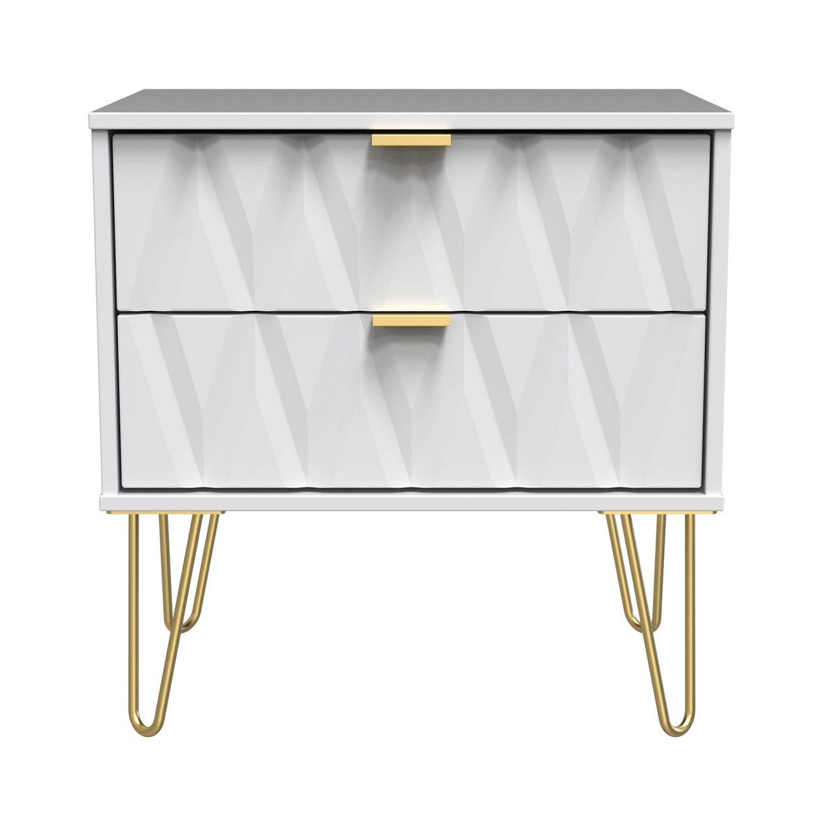 Geo White 2 Drawer Utility Chest for Roseland