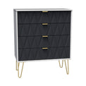 Geo 4 Drawer Chest with Gold Hairpin Legs