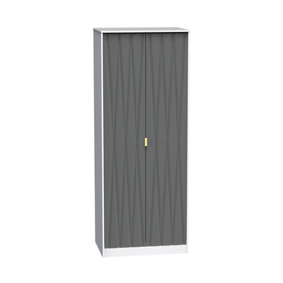 Geo Panelled 2 Door Wardrobe