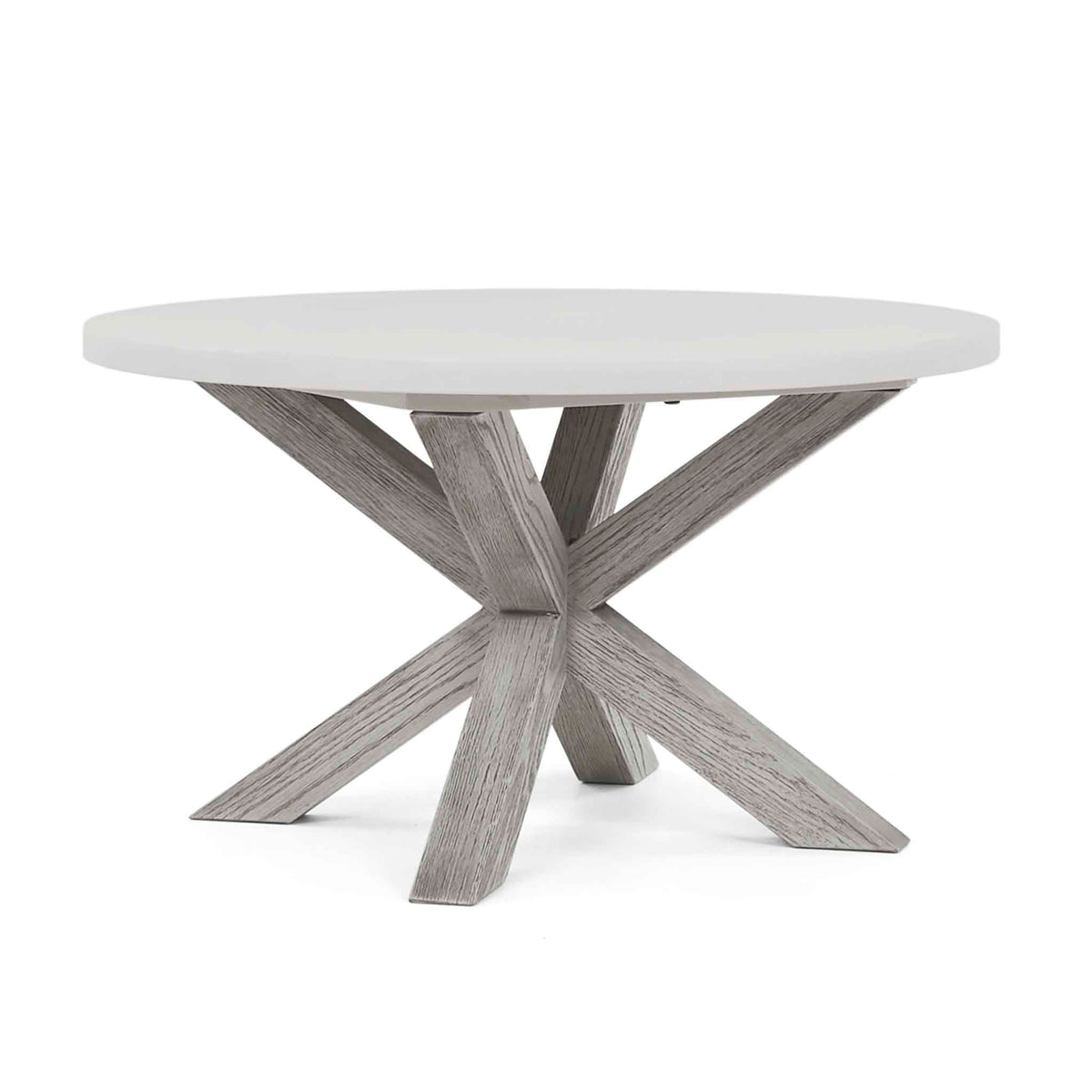 Epsome Round Coffee Table with grey washed legs