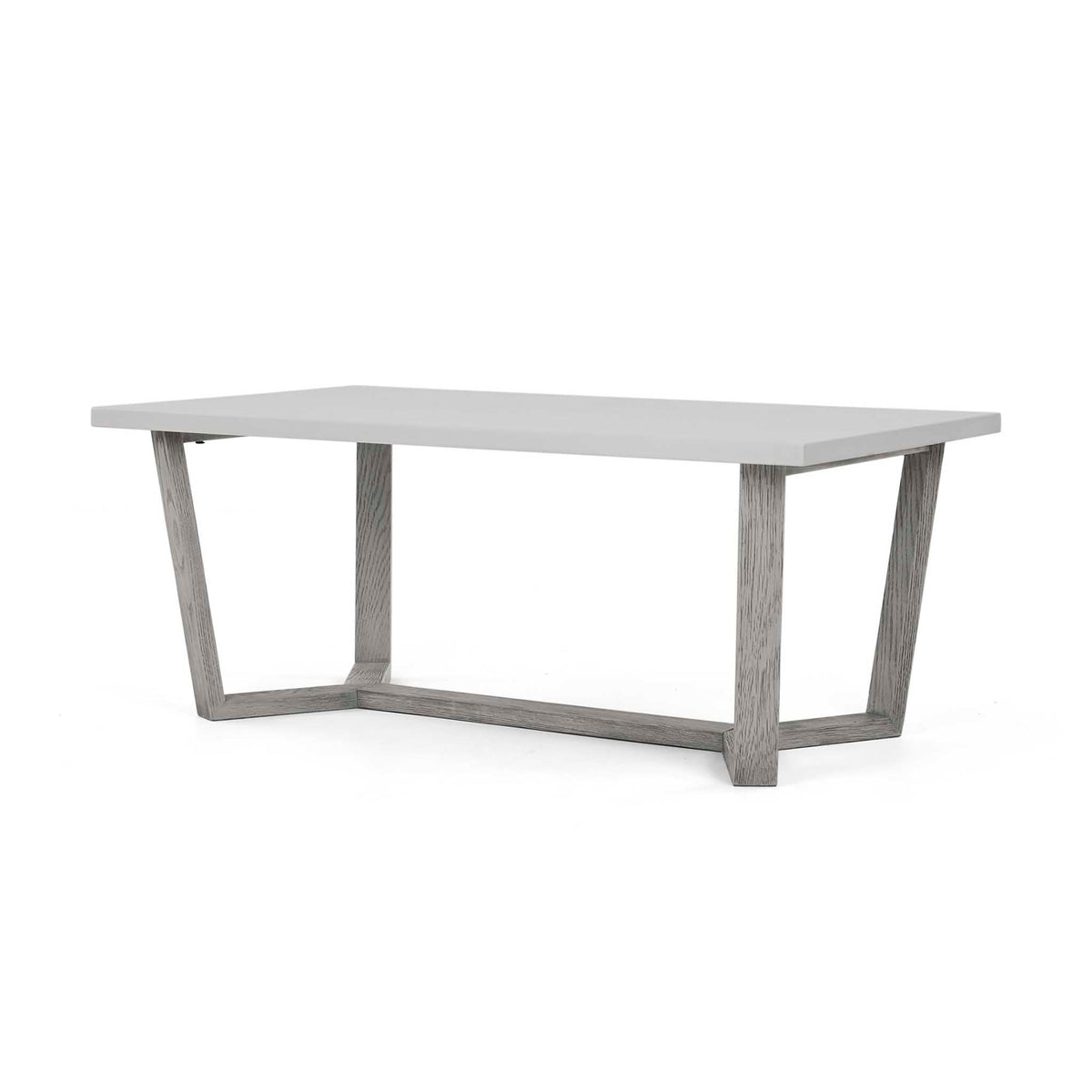 Epsom Rectangular Coffee Table with grey washed wooden frame