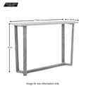 Epsom Rectangular Console Table - Size Guide